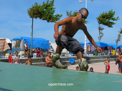 Skate en Samil. 