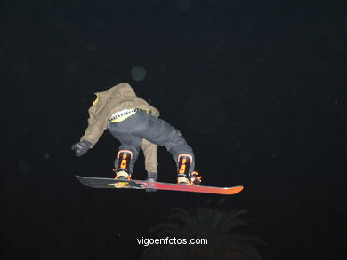 Snowboard en Samil. 