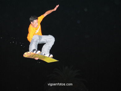 Snowboard en Samil. 