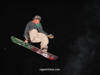 Snowboard en Samil. 