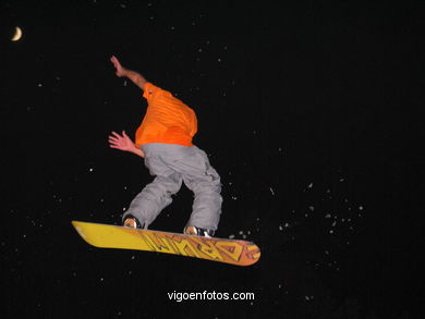 Snowboard en Samil. 