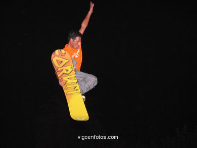 Snowboard en Samil. 