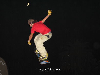 Snowboard en Samil. 