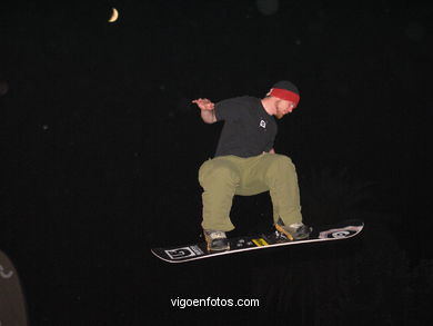 Snowboard en Samil. 