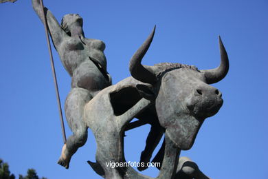 MONUMENT TO EUROPE. SCULPTURES AND SCULPTORS. VIGO