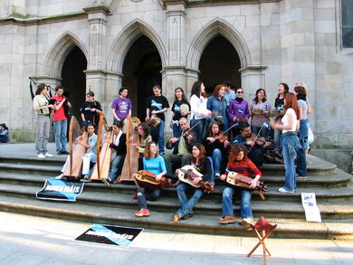 Concierto en la calle. 
