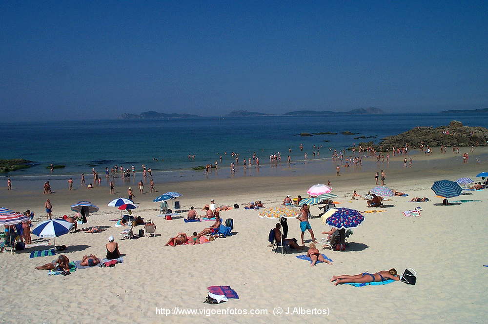 Imagens De Praia De Samil R A De Vigo Galiza Espanha Imagens De