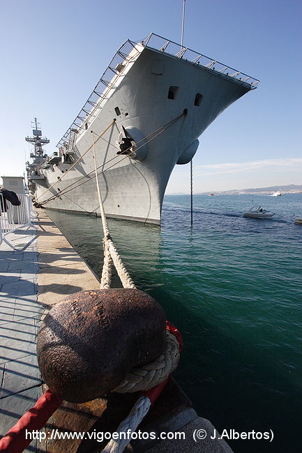 PHOTOS OF AIRCRAFT CARRIER - PRÍNCIPE DE ASTURIAS - SPAIN - VIGO BAY ...