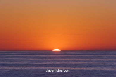 SUNSET & SUNRISE. VIGO BAY. SEA AND LANDSCAPES. OPEN SEA