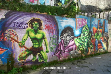 GRAFFITIS: MUROS, POMPAS, BOCETOS, MURAL, LETRAS, GALERIA, GRAFFITI