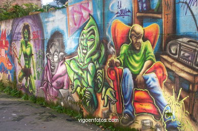 GRAFFITIS: MUROS, POMPAS, BOCETOS, MURAL, LETRAS, GALERIA, GRAFFITI